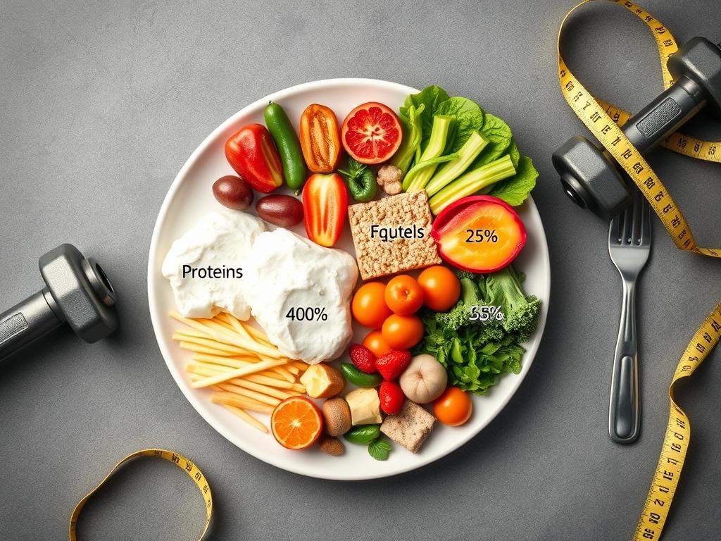 Ilustrasi pola makan seimbang dengan berbagai jenis makanan untuk mendukung Tips Makan Seimbang dan Protein Berkualitas Ilustrasi pola makan seimbang dengan berbagai jenis makanan untuk mendukung Tips Makan Seimbang dan Protein Berkualitas